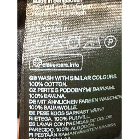 H&M black white floral casual shorts size 32R - Picture 5 of 10